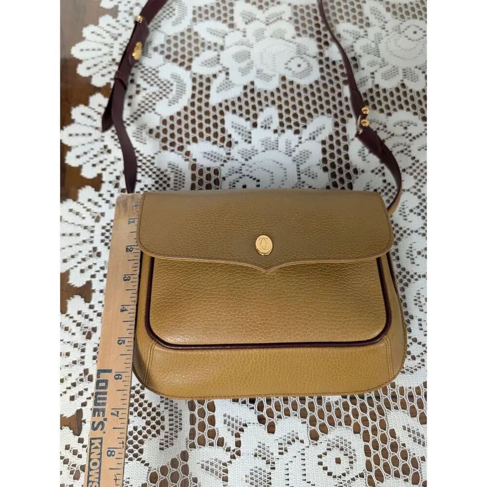 Cartier crossbody bag golden yellow color